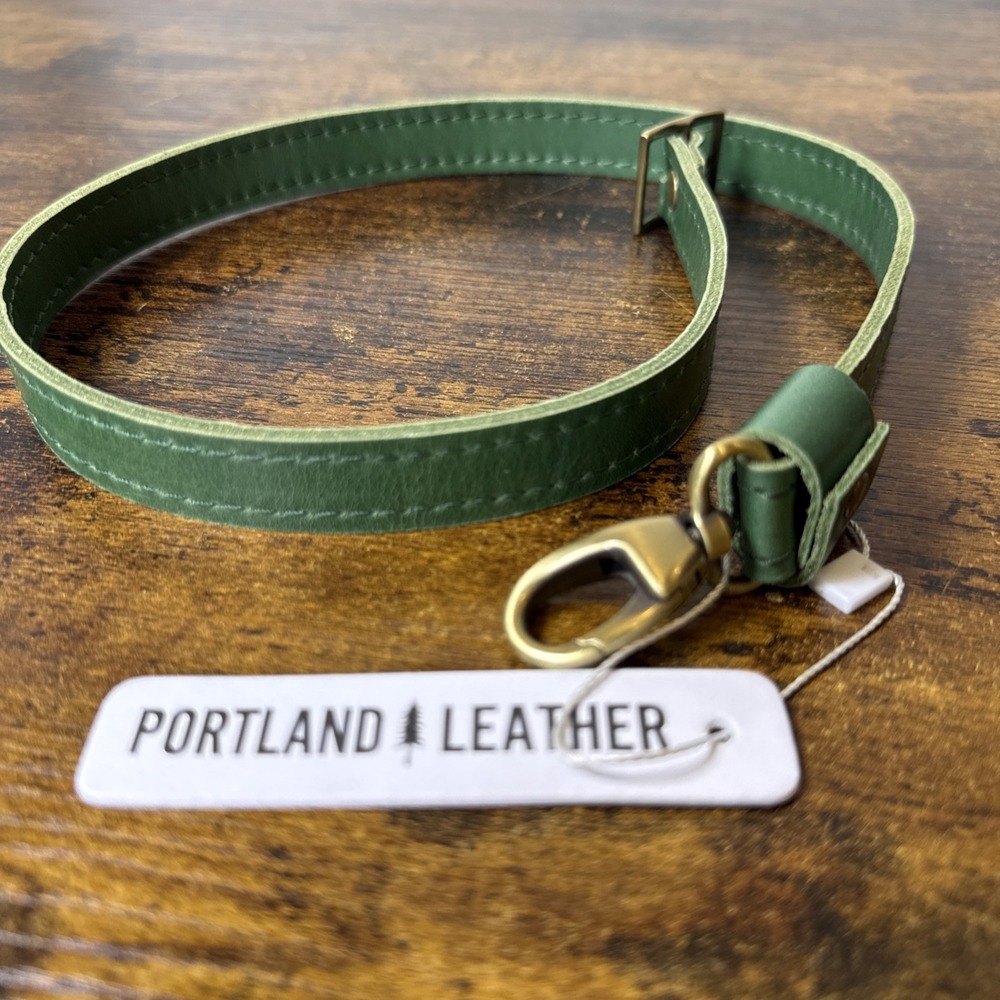 Portland Leather Cowboy Mint Classic Crossbody Strap Extender Green 25'' NWT